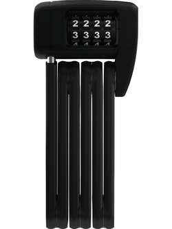 Zapięcie składane na kod ABUS Bordo Lite mini 6055C/60 czarne (60 cm) z uchwytem SR