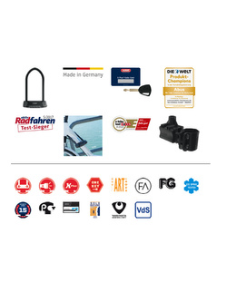 U-Lock rowerowy ABUS Granit X-Plus 540 [wysokość: 230 mm] + uchwyt USH