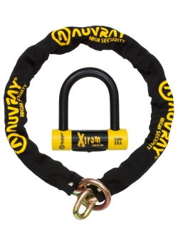 Łańcuch z kłódką Xtrem Medium Auvray [długość: 100 cm, średnica: 13,5 mm]