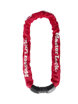 Łańcuch rowerowy Masterlock Quantum czerwony (90 cm)