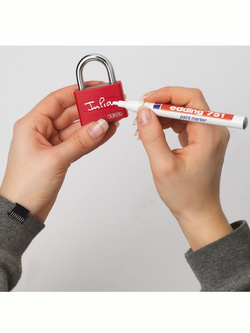 Kłódka aluminiowa ABUS MyLock T65AL żółta (otwierana na 1 klucz)