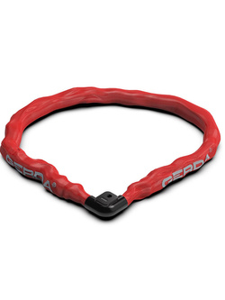 Zapięcie rowerowe linka pancerna Armored Flex 1500/22 czerwone (150 cm)