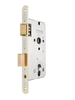 Zamek wpuszczany na wkładkę Gerda ZW 100 72/50 ocynk złoty