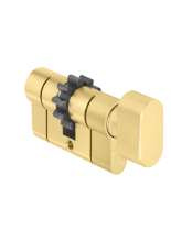 Wkładka bębenkowa z gałką i zębatką ABUS KD10 MM 40/40G, mosiądz