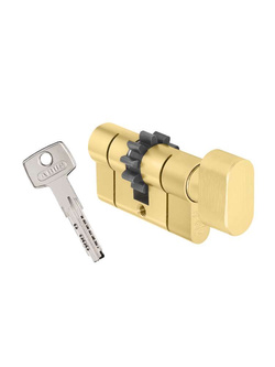 Wkładka bębenkowa z gałką i zębatką ABUS KD10 MM 50/45G, mosiądz