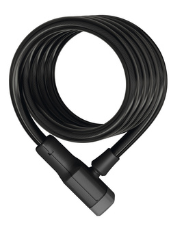 Zapięcie rowerowe linka spiralna Abus Booster 6512K/180 + uchwyt na ramę SCMU czarna