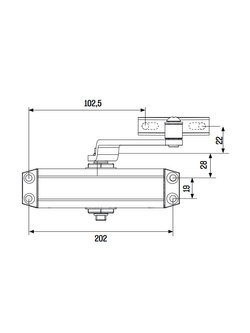 Samozamykacz Gerda GD 1000 brązowy