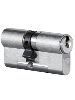 Wkładka bębenkowa dwustronna Evva ICS 35/40 nikiel