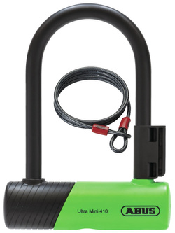 Zapięcie rowerowe na klucz U-Lock Abus Ultimate 410K (wysokość: 140) + uchwyt SH + linka Cobra 10/120