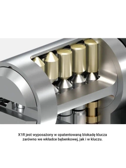 Wkładka do drzwi bębenkowa dwustronna Abus X12 (35/60)