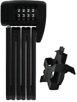 Zapięcie składane na kod ABUS Bordo Lite mini 6055C/60 czarne (60 cm) z uchwytem SR