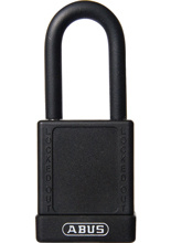 Kłódka aluminiowa Abus Safety Lock 74 czarna (na 1 klucz)