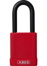 Kłódka aluminiowa Abus Safety Lock 74 czerwona