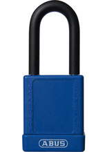 Kłódka aluminiowa Abus Safety Lock 74 niebieska (na 1 klucz)