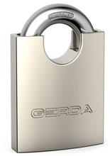 Kłódka pałąkowa \Gerda SECURE KSWS S60 z chronionym pałąkiem (60 mm)