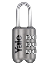 Kłódka podróżna Yale YP2 szara (szerokość 23mm)