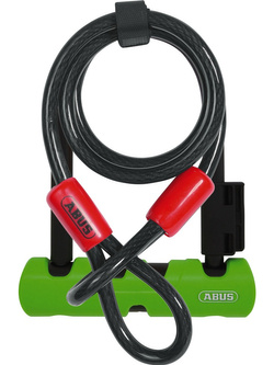Zapięcie rowerowe U-Lock Abus Ultra Mini 410/150HB140 SH34 + linka Cobra 10/120 (wysokość: 140 mm)