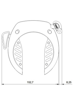 Blokada tylnego koła Abus TECTIC 496 NR (110 x 59 mm)