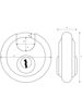 Kłódka stalowa ABUS Diskus 26/70 (70 mm)