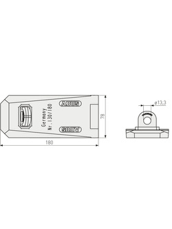 Skobel ABUS GRANIT 130 (180 mm)