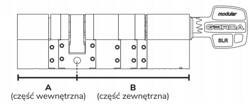 Wkładka modułowa Gerda SLR 30-61/37-68mm do Tedee, typ C