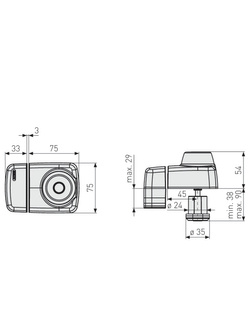 Zamek do drzwi Abus 7252 srebrny